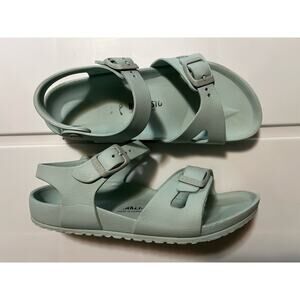Birkenstock Rio Essentials Kids Sandals Size US 2 EU 33 EVA Surf Green Teal Blue